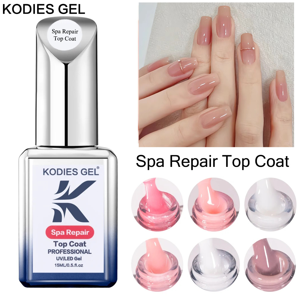 Gel Top Coat - KODIES GEL Milky White Top Coat