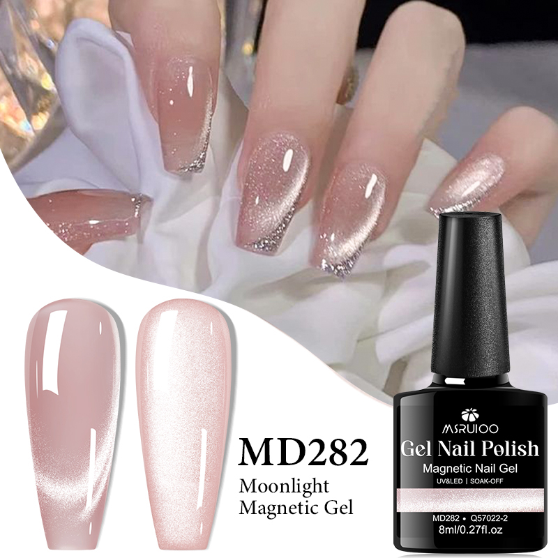 Nail Art Chrome - MSRUIOO 8ml Moonlight Cat Magnetic Nail