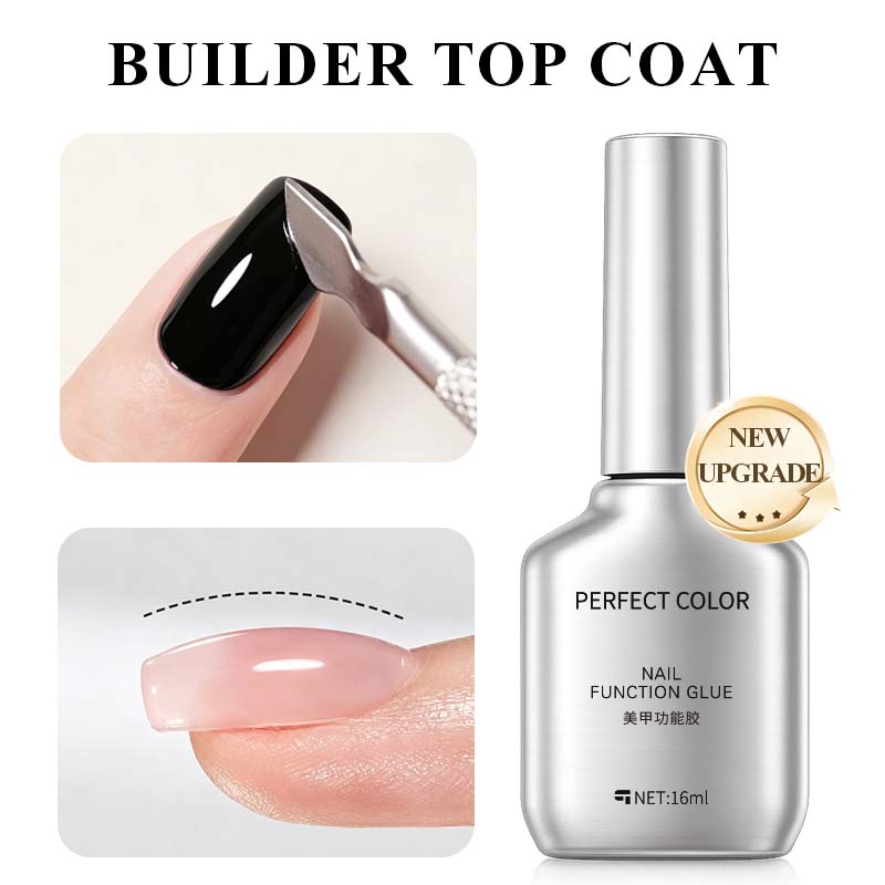 Gel Top Coat - PERFECT COLOR Builder Top Coat 16ml,