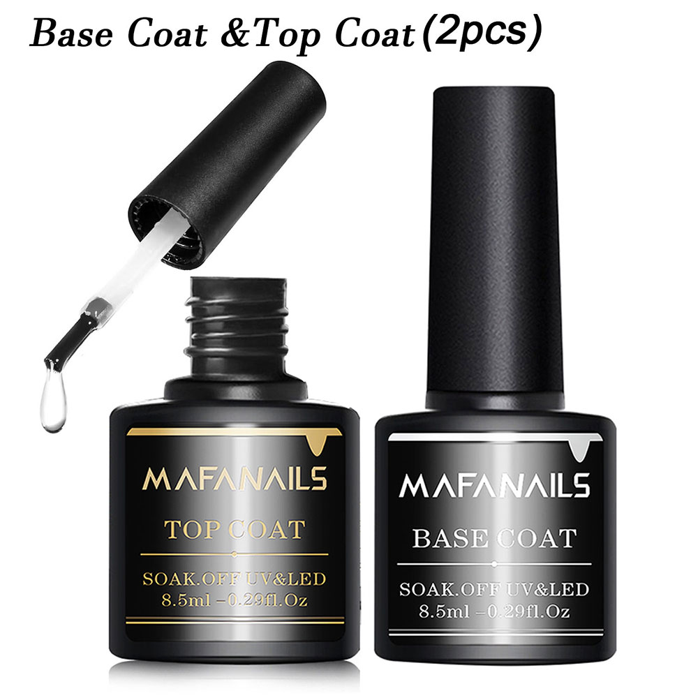 Gel Top Coat - 2pcs Clear Gel Top Coat &
