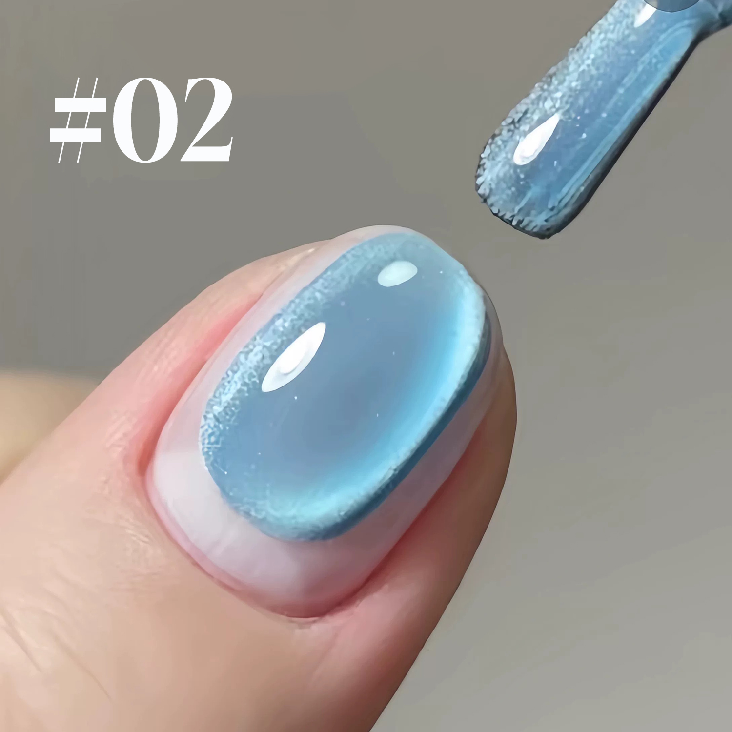 Nail Art Chrome - SHAKA 1-4pcs New Spring/Summer Bestsell Blue