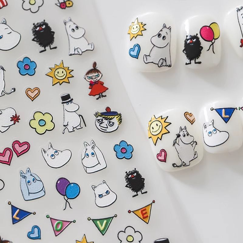 Moomin Nail Sticker High Color - Nail Art Quirky 评论和价格