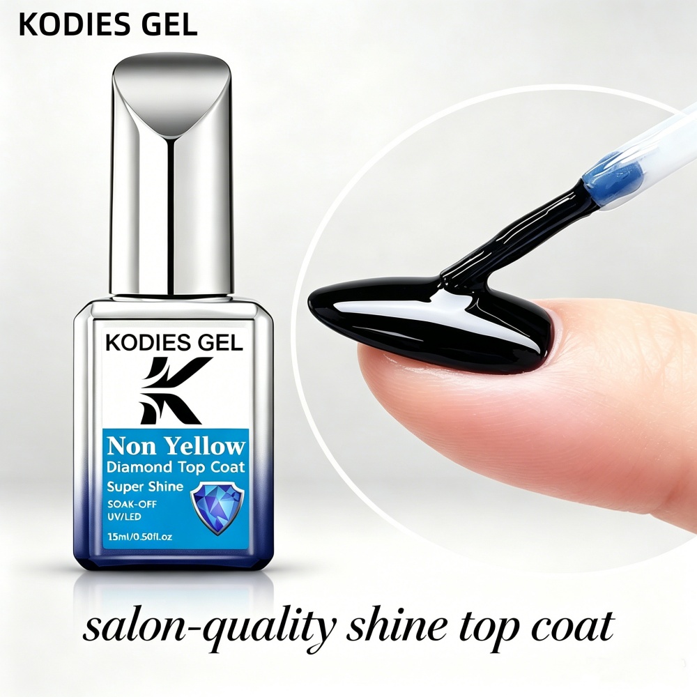 KODIES GEL Non Yellow Top Coat - Gel Top Coat 评论和价格