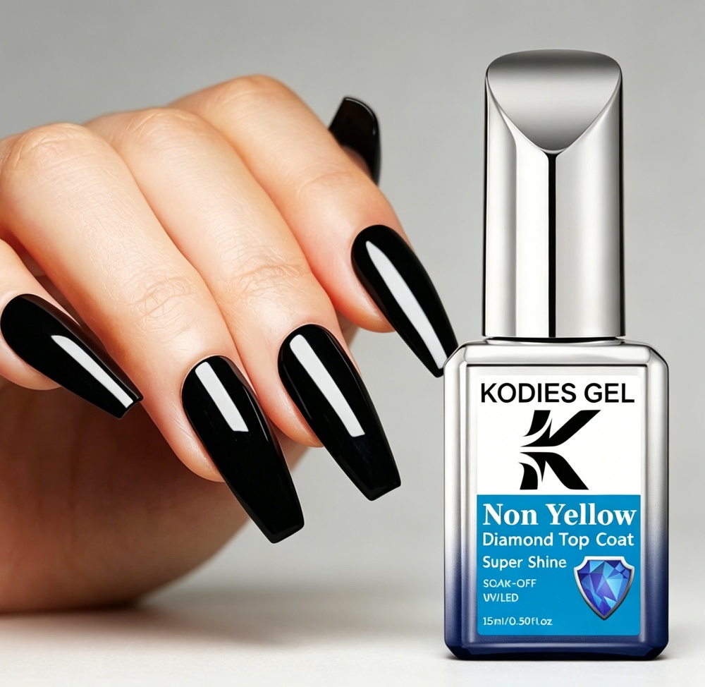 KODIES GEL Non Yellow Top Coat - Gel Top Coat 评论和价格