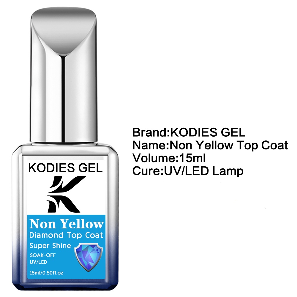 KODIES GEL Non Yellow Top Coat - Gel Top Coat 评论和价格