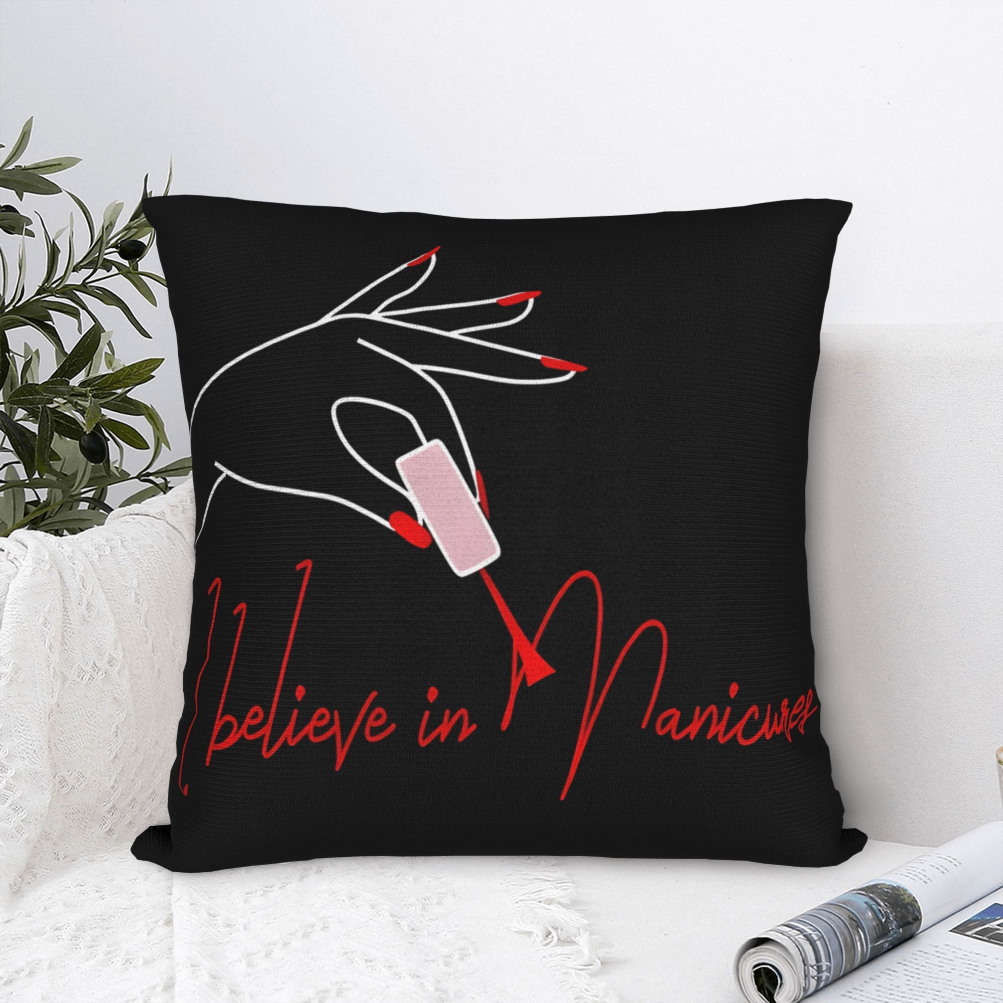 Funny Manicure Nail Art Pillow - Nail Art Quotes Funny 评论和价格