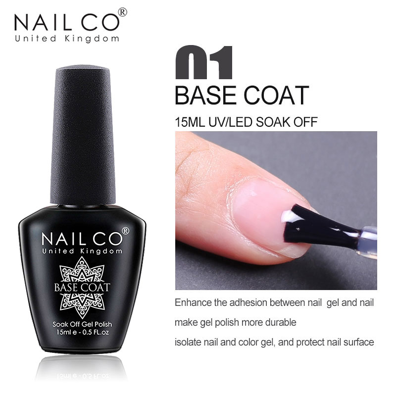 NAILCO 15ml Top Coat And Base  - Nail Art One Piece 评论和价格