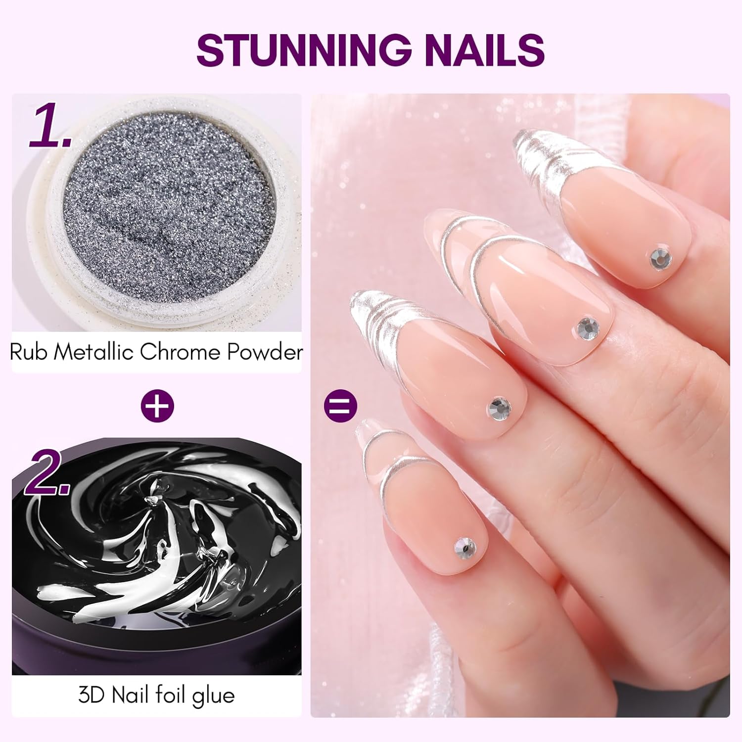 Makartt 3D Nail Gel 8ml Nail F - Nail Art Chrome 评论和价格