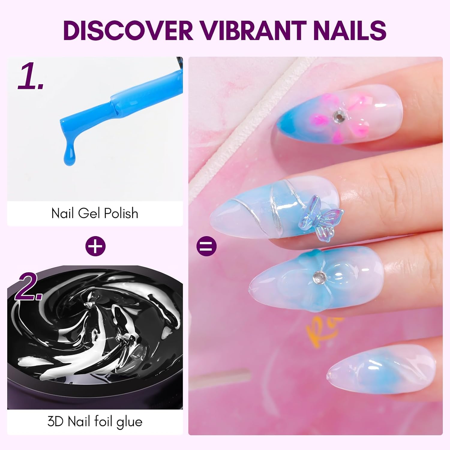 Makartt 3D Nail Gel 8ml Nail F - Nail Art Chrome 评论和价格