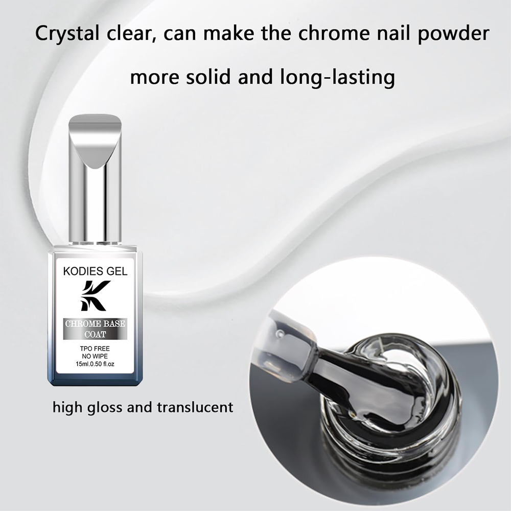 KODIES GEL Clear Chrome Base C - Nail Art Chrome 评论和价格