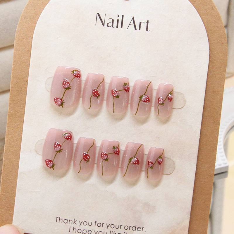 10 Pcs Women Handmade Press on - Nail Art Cat Eye Simple 评论和价格