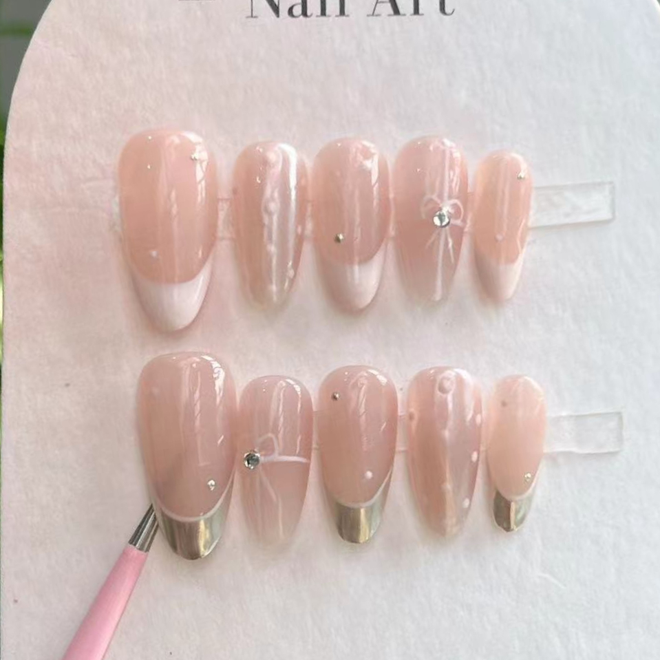 10Pcs Handmade Press on Nails  - Nail Art Quirky 评论和价格