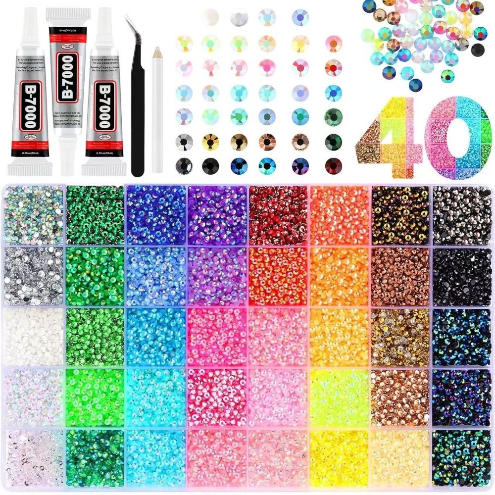 Multicolor Resin Rhinestone Ki - Nail Art Quirky 评论和价格