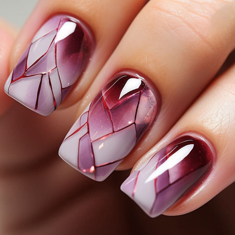 24Pcs Red Bow Cat-eye Stick-on - Nail Art Cat Eye Simple 评论和价格