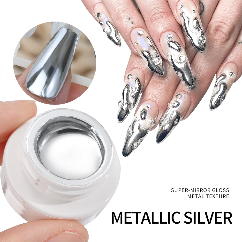 Mirror Metallic Nail Polish Ge - Nail Art Chrome 评论和价格