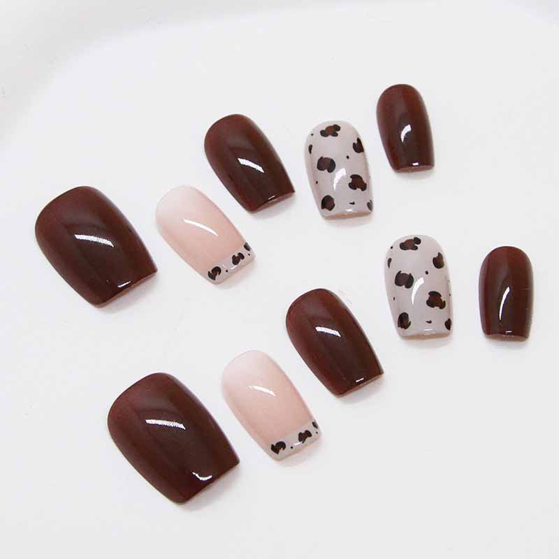 10 Pcs Women Wine Red Handmade - Nail Art Red Wine Cat Eye 评论和价格