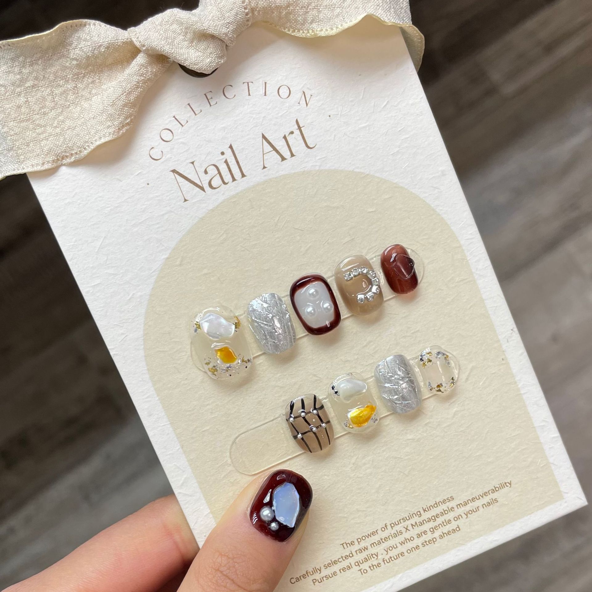 10pcs Short Black Cat Eye Squa - Nail Art Cat Eye Simple 评论和价格