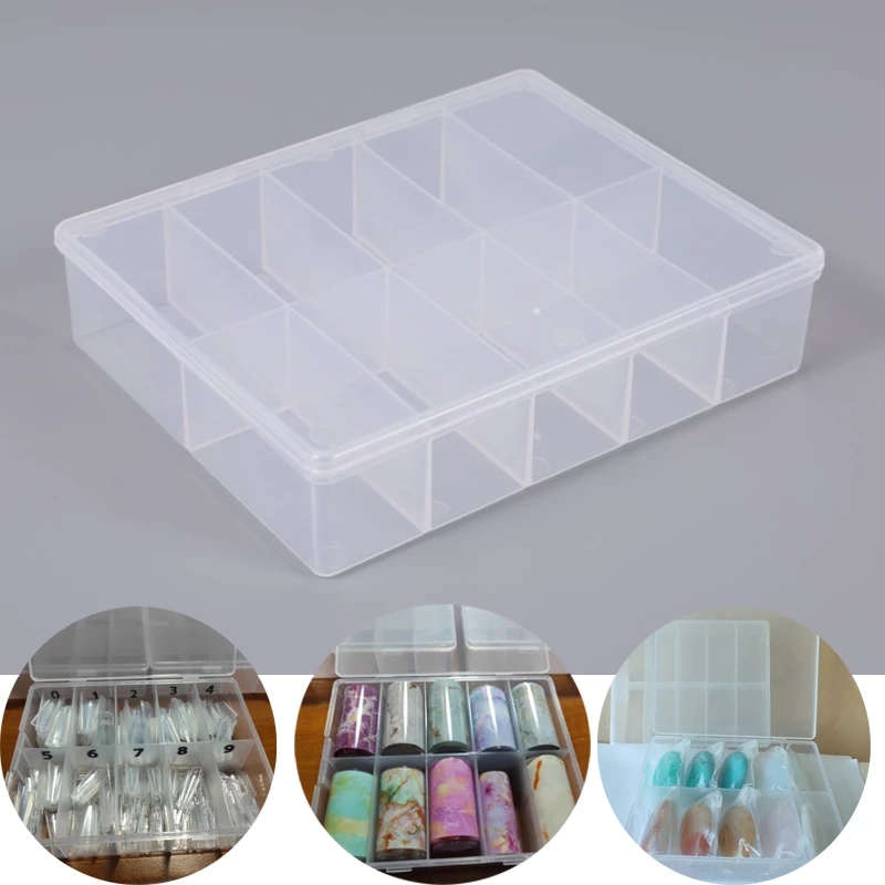10 Grids Empty Clear Storage B - Nail Art Quirky 评论和价格
