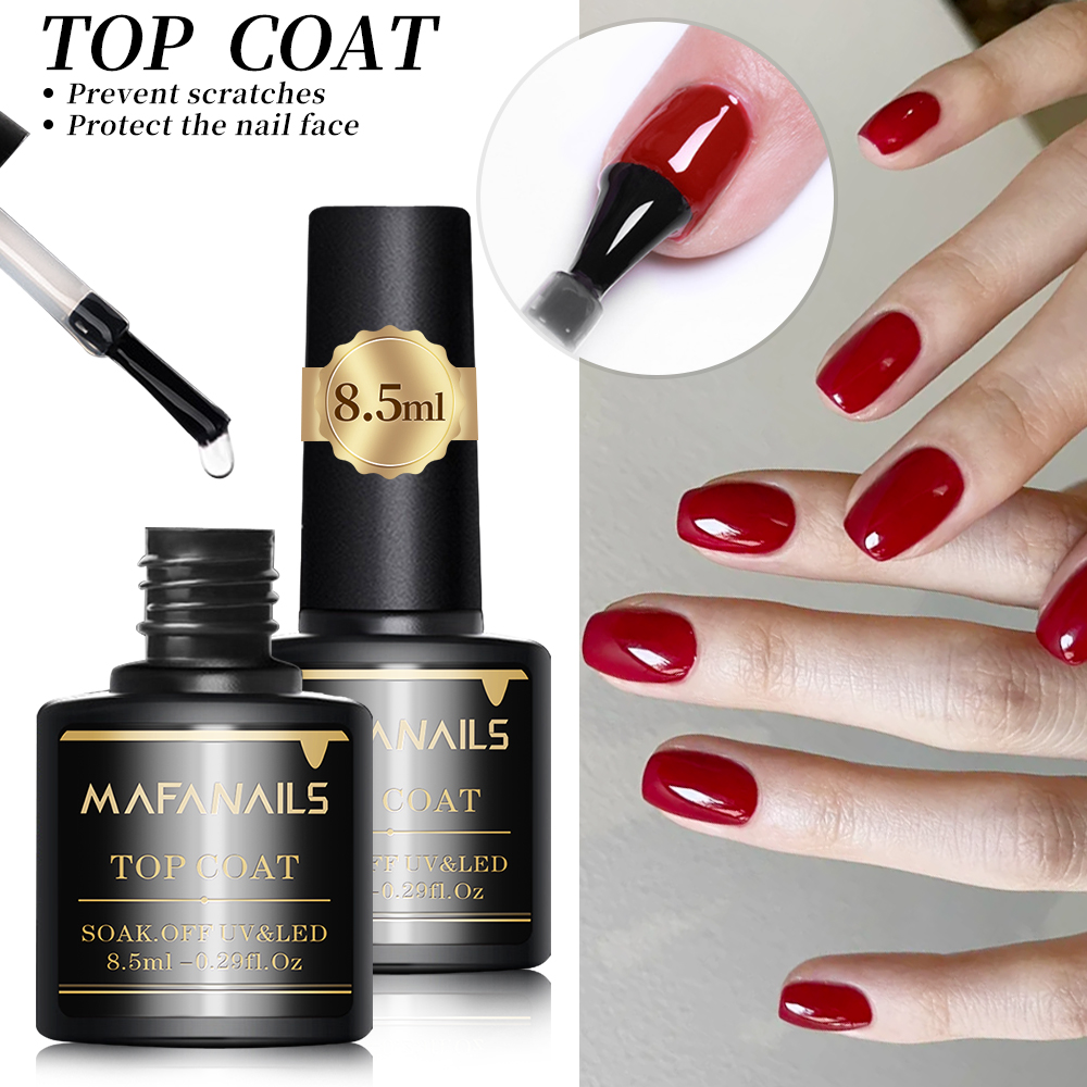 2pcs Clear Gel Top Coat & Base - Gel Top Coat 评论和价格
