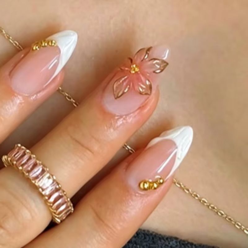 24Pcs Almond Press on Fake Nai - Nail Art Red Wine Cat Eye 评论和价格
