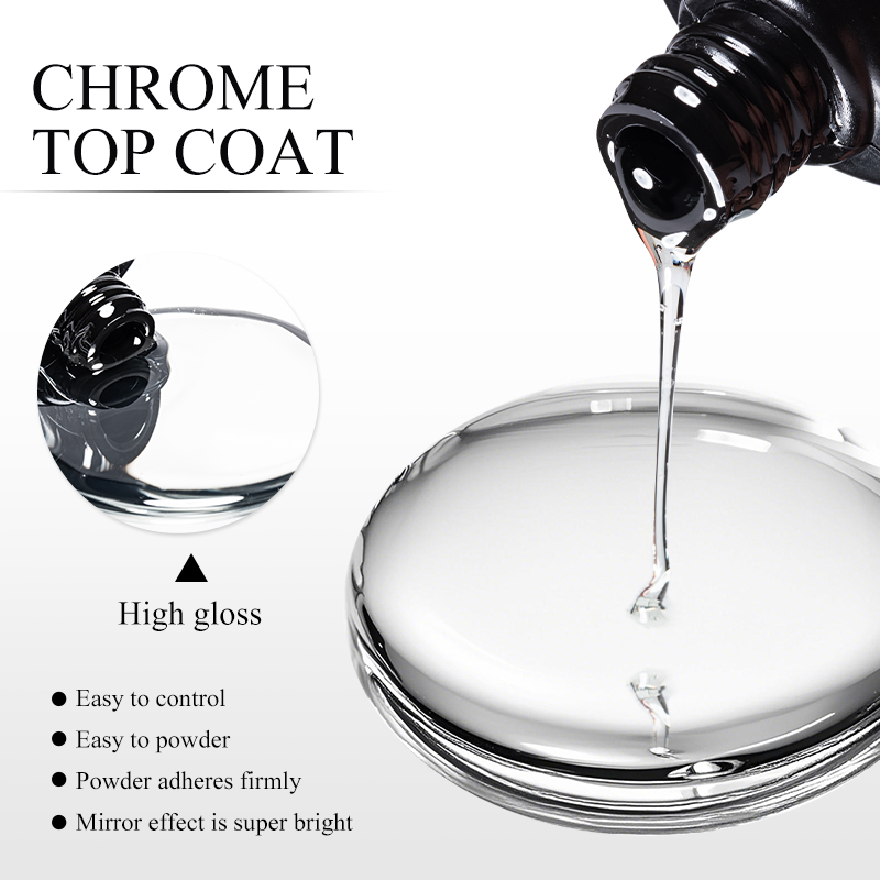 7ML Chrome Top Coat For Mirror - Nail Art Chrome 评论和价格